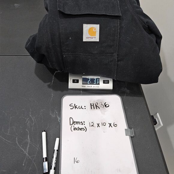 Vintage Carhartt C03 Firm Duck Arctic-Lined Work Coat Black Field Chore 90s USA - Picture 13 of 13